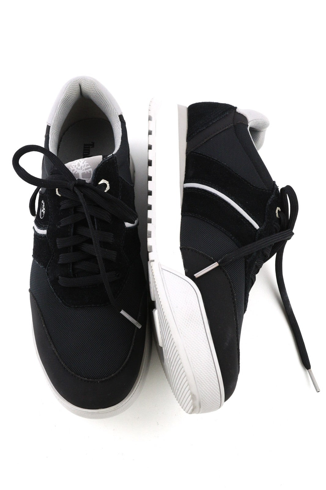 TIMBERLAND A23YK-A5519 Womens Trainers EU38.5/39 Black Leather Textile Sneakers