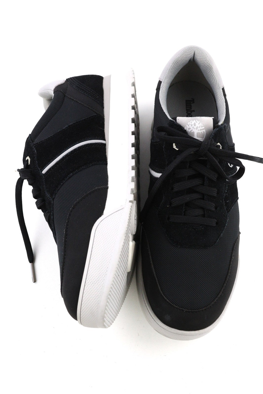 TIMBERLAND A23YK-A5519 Womens Trainers EU38.5/39 Black Leather Textile Sneakers