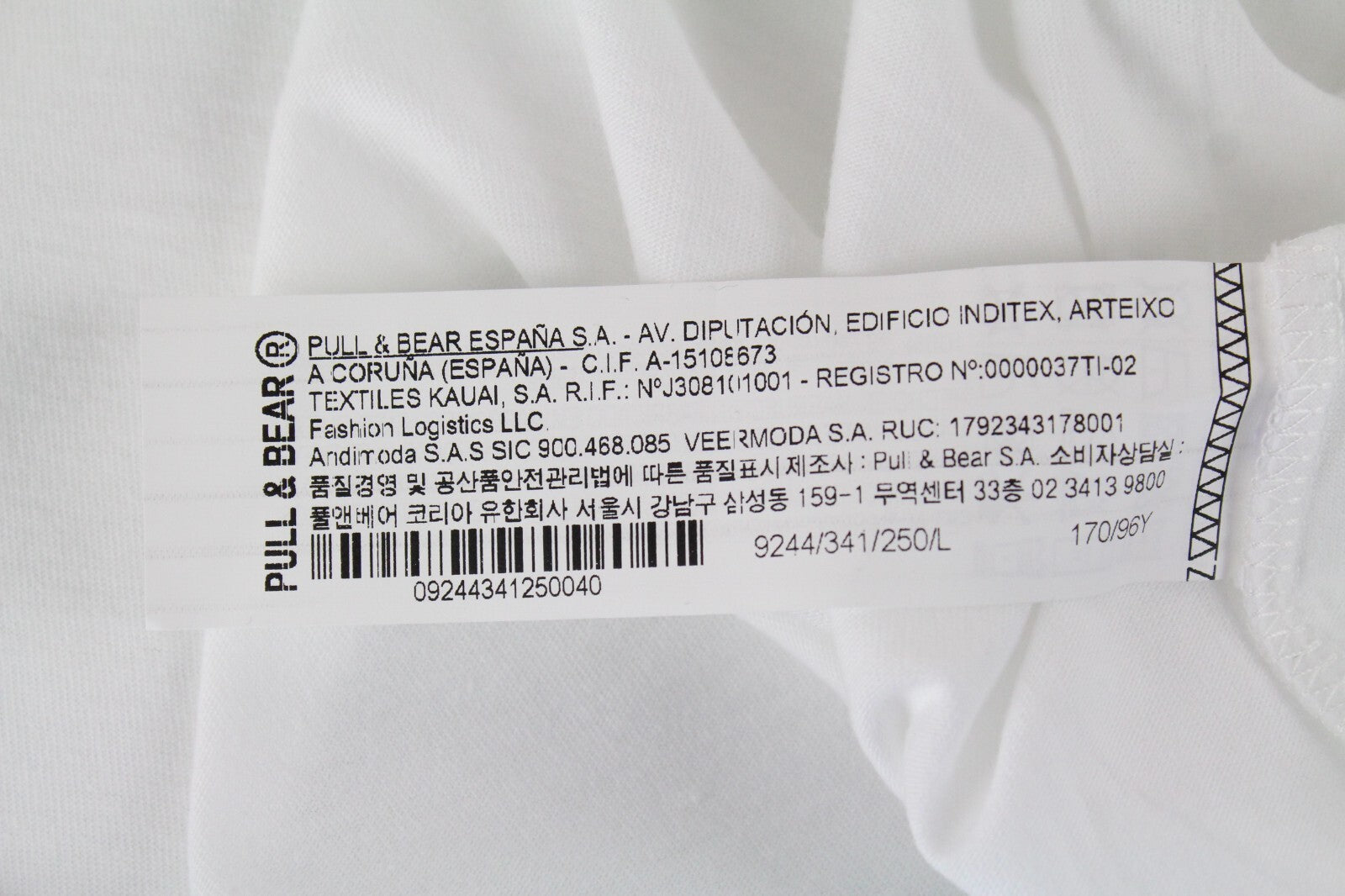 Pull & Bear Womens Top L White Sleeveless Round Neck Cotton  Pullover