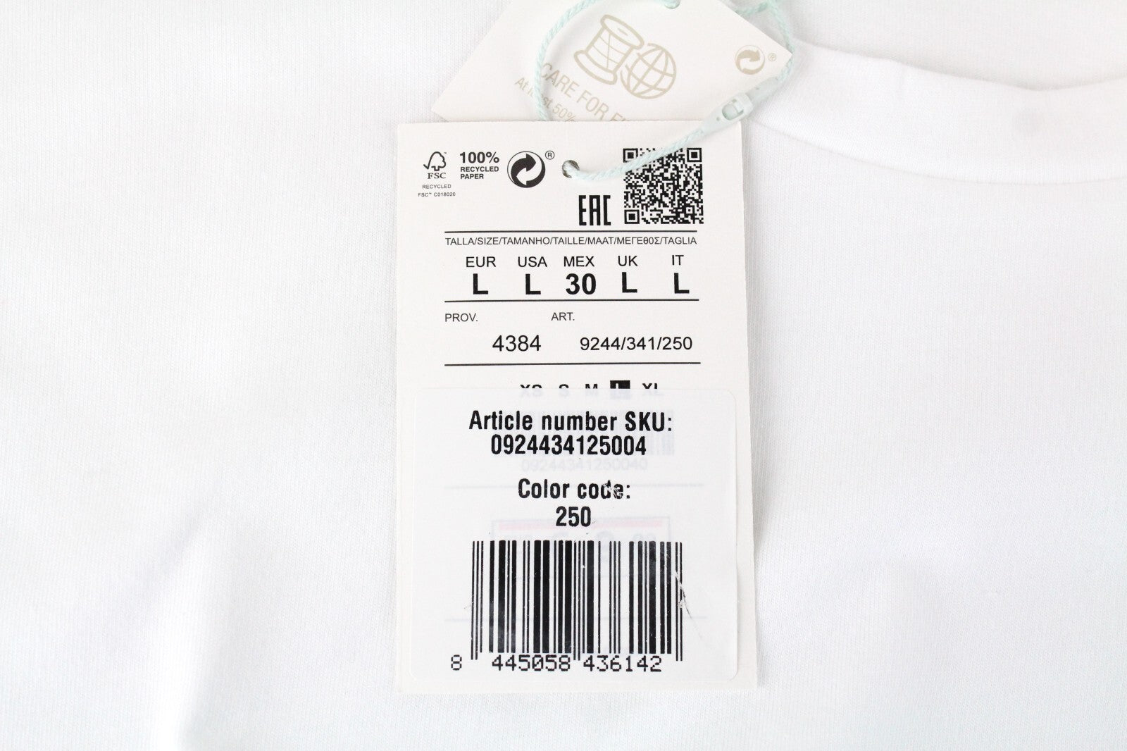 Pull & Bear Womens Top L White Sleeveless Round Neck Cotton  Pullover