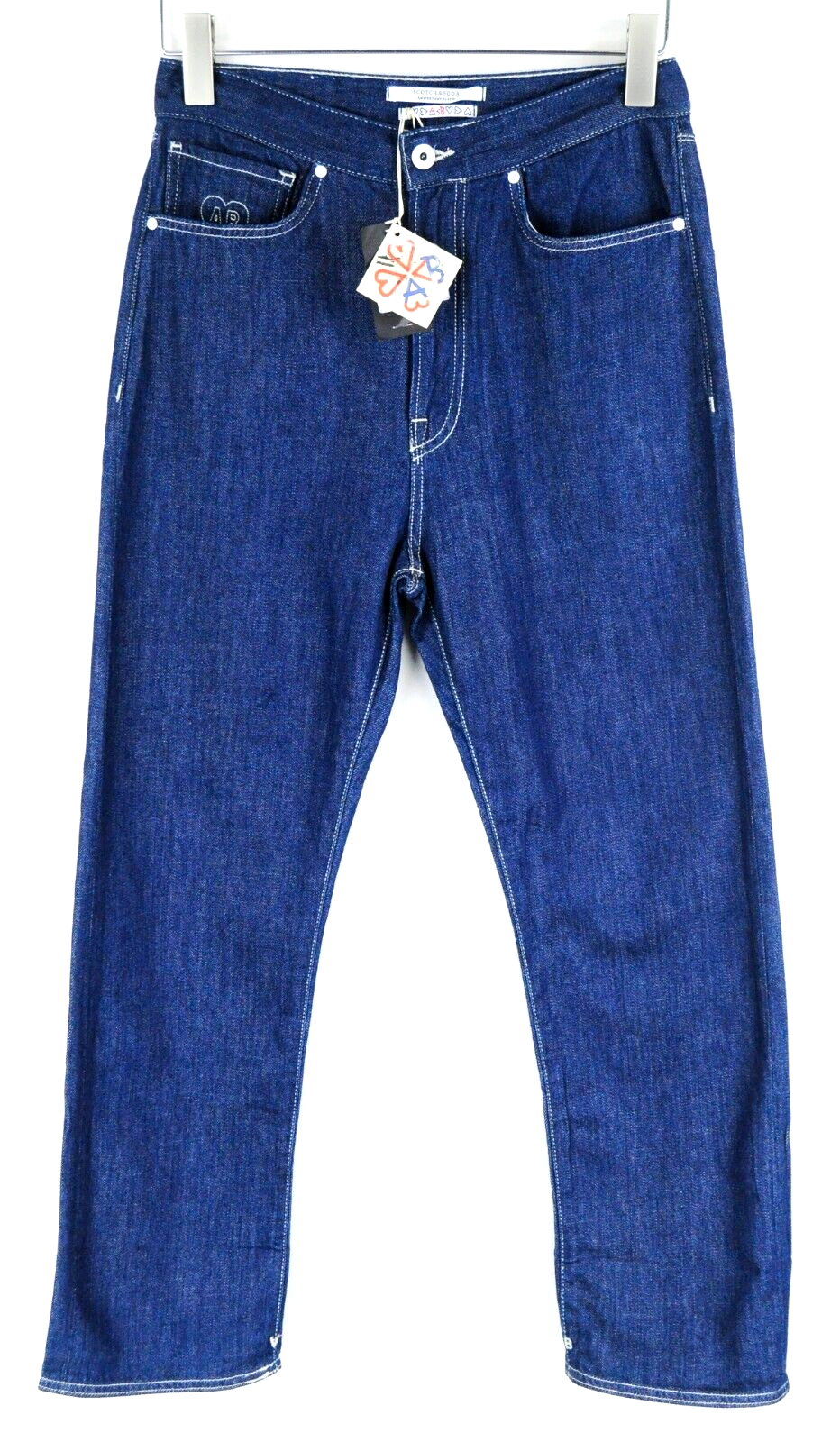 Scotch & Soda Womens Jeans W25/L32  Blauw Loose  Blue Cotton