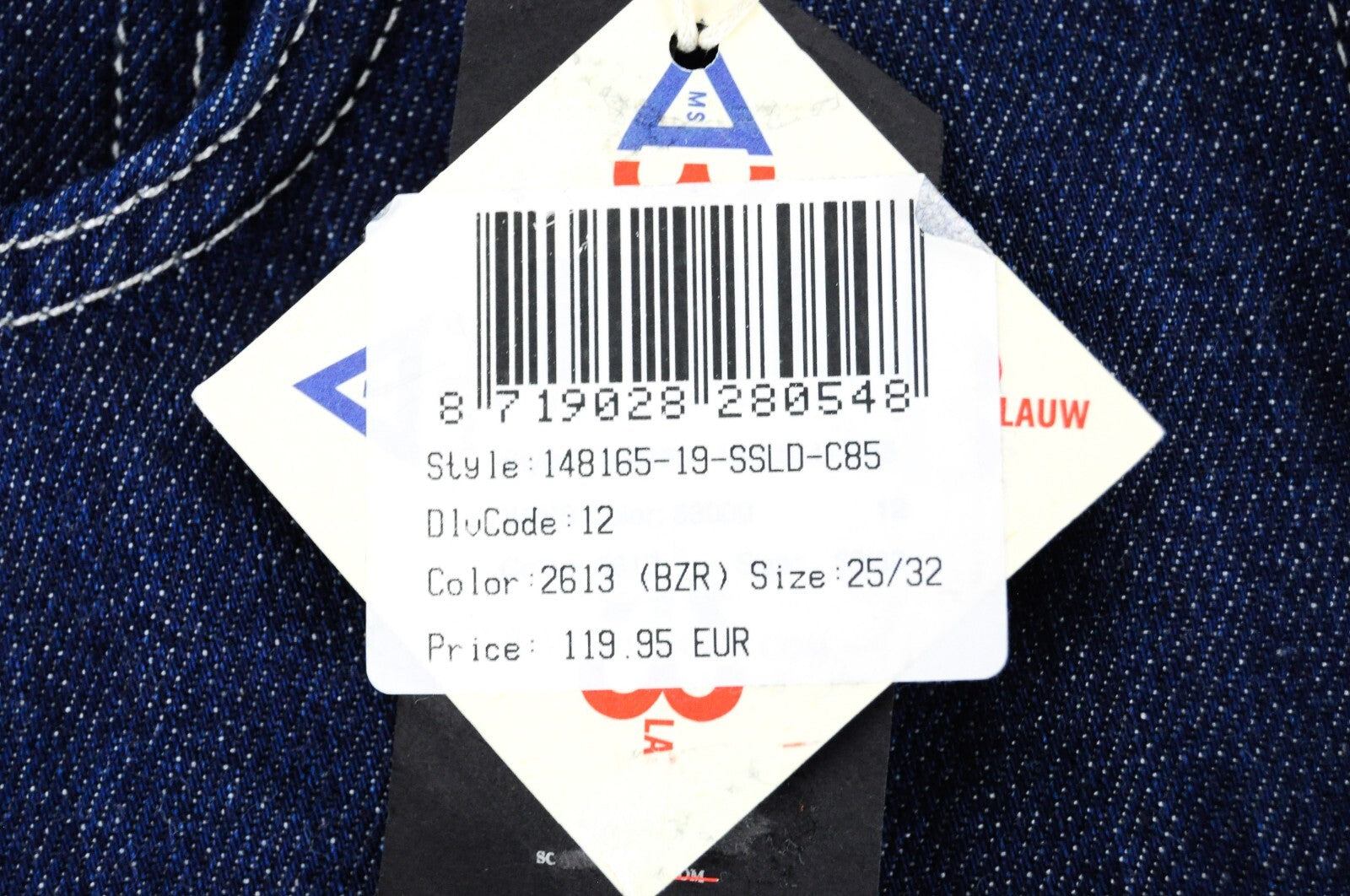 Scotch & Soda Womens Jeans W25/L32  Blauw Loose  Blue Cotton