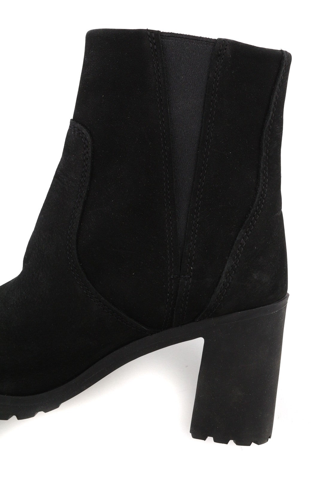 TIMBERLAND A22BA-A6034 Womens Shoes EU37/37.5 Black Leather Zip Ankle Heels