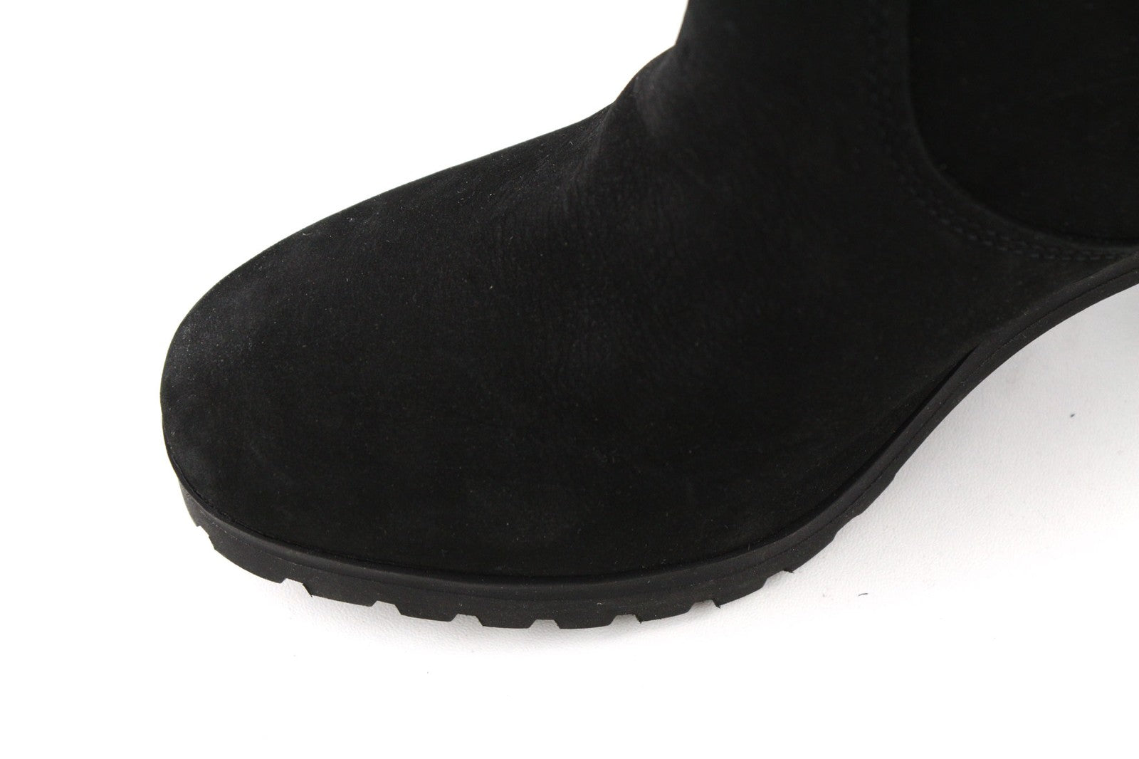 TIMBERLAND A22BA-A6034 Womens Shoes EU37/37.5 Black Leather Zip Ankle Heels