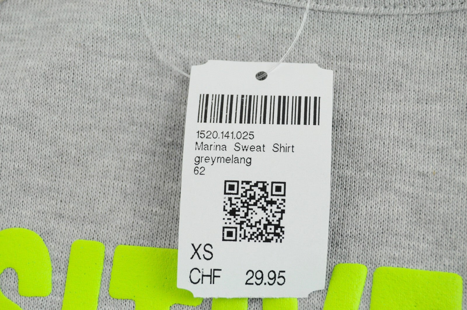 DNN  Womens Sweatshirt XS Grey Long Sleeve Cotton  Slogan Print