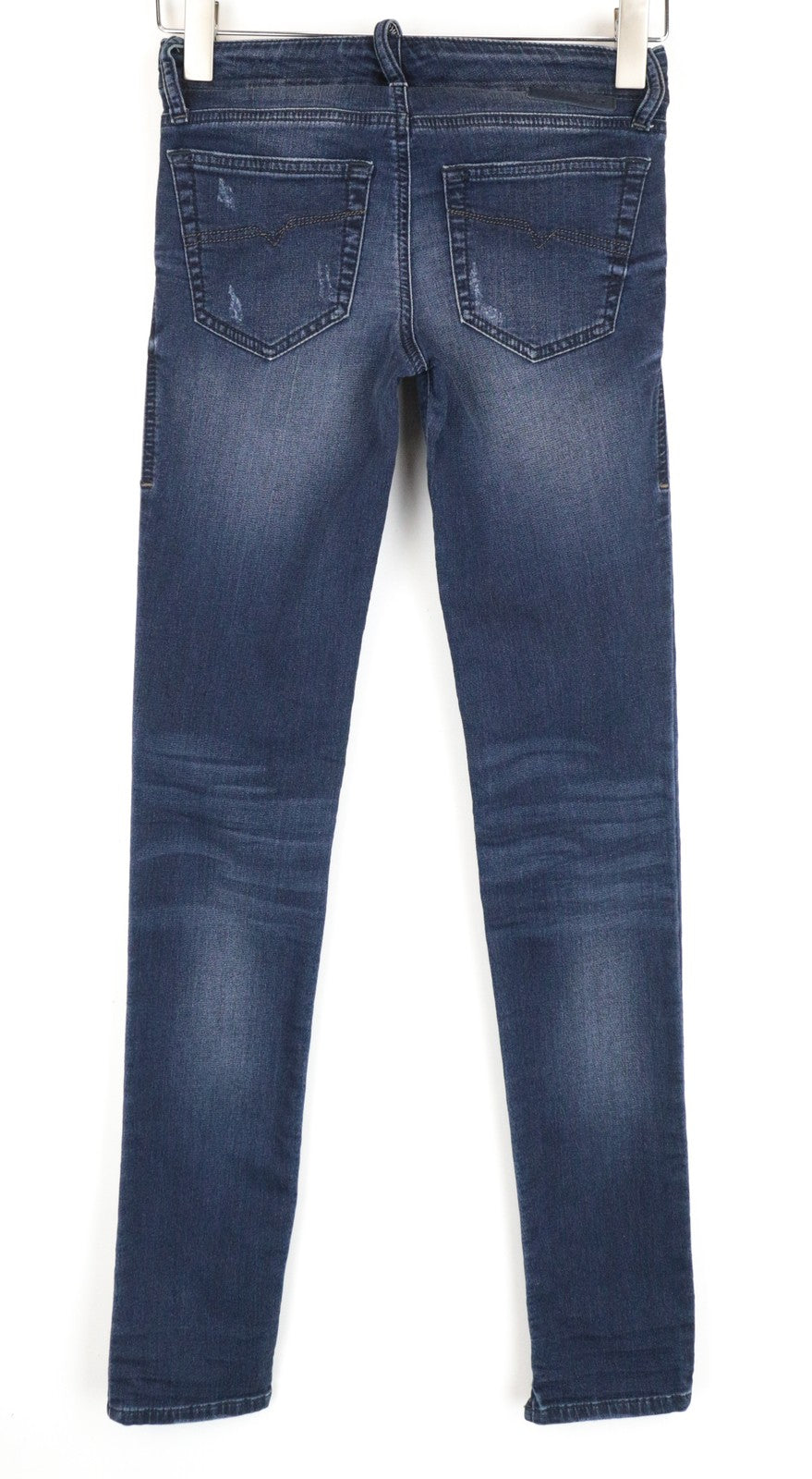 DIESEL Grupee-Ne 0670V W23 Slim Skinny Jogg Blue Women's Jeans With Distressing