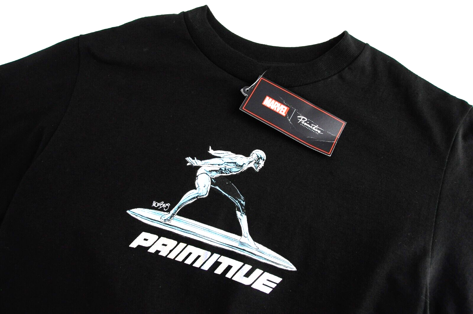 Primitive Mens Marvel Sweatshirt S Black Cotton  Pullover Long Sleeve