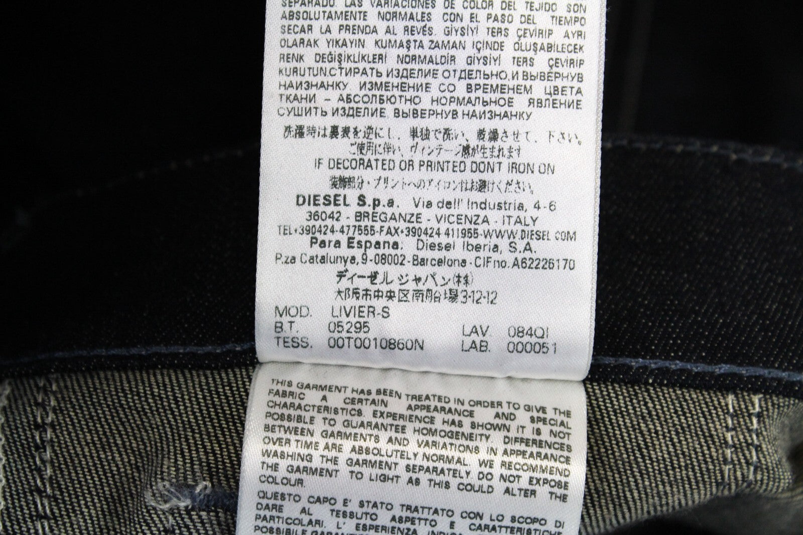 Diesel Livier-S 084QI Womens Jeans W29 Dark Blue Skinny Stretch Zip