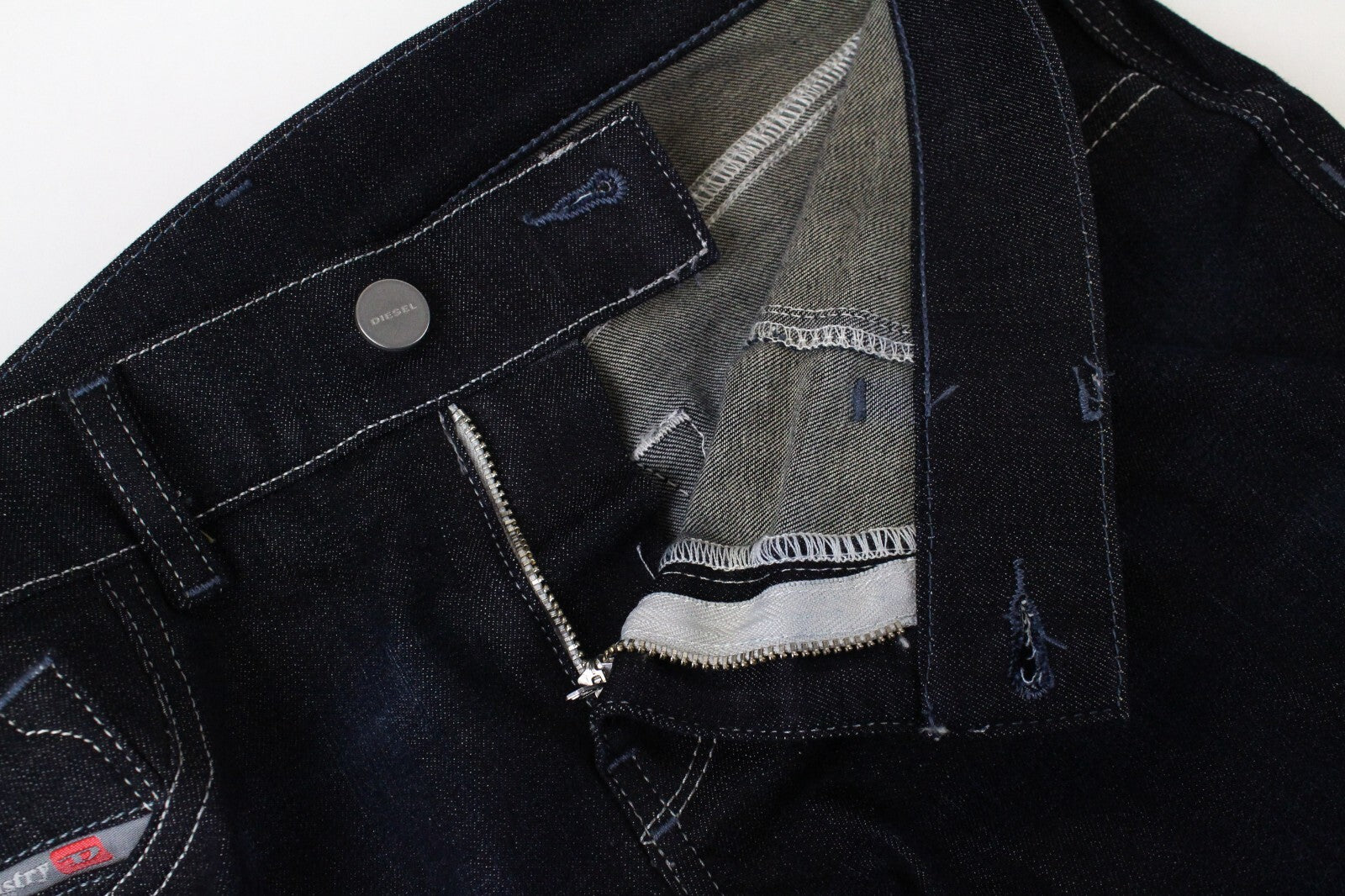 Diesel Livier-S 084QI Womens Jeans W29 Dark Blue Skinny Stretch Zip