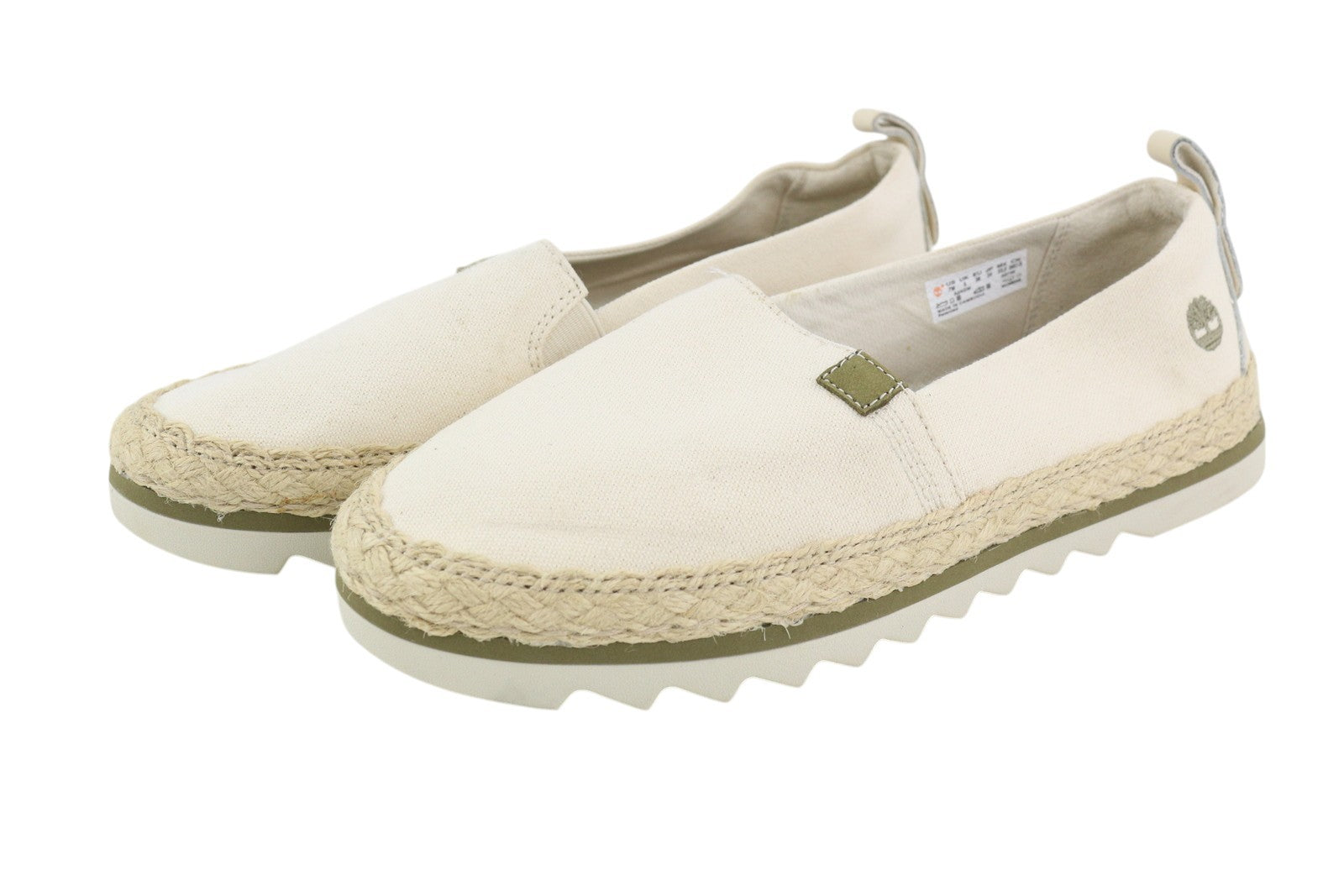 TIMBERLAND A24QW Women Shoes EU38 Beige Espadrilles Slip On Low Top Almond Toe