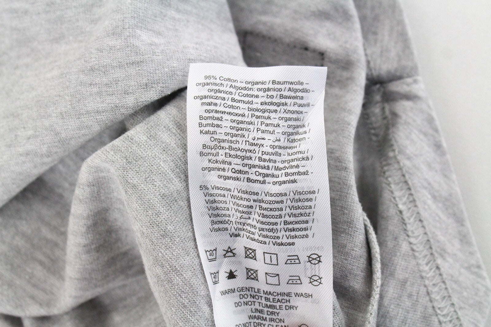 Only & Sons Mens T-Shirt S Light Grey Melange Crew Neck Basic 3-Pack Jersey