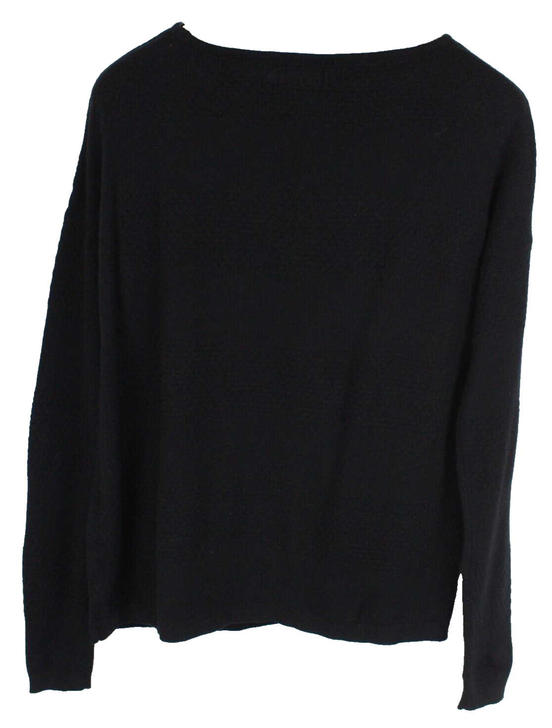 Only Brenda Womens Pullover XS Black Sweater Textured Tight-Knit Tall