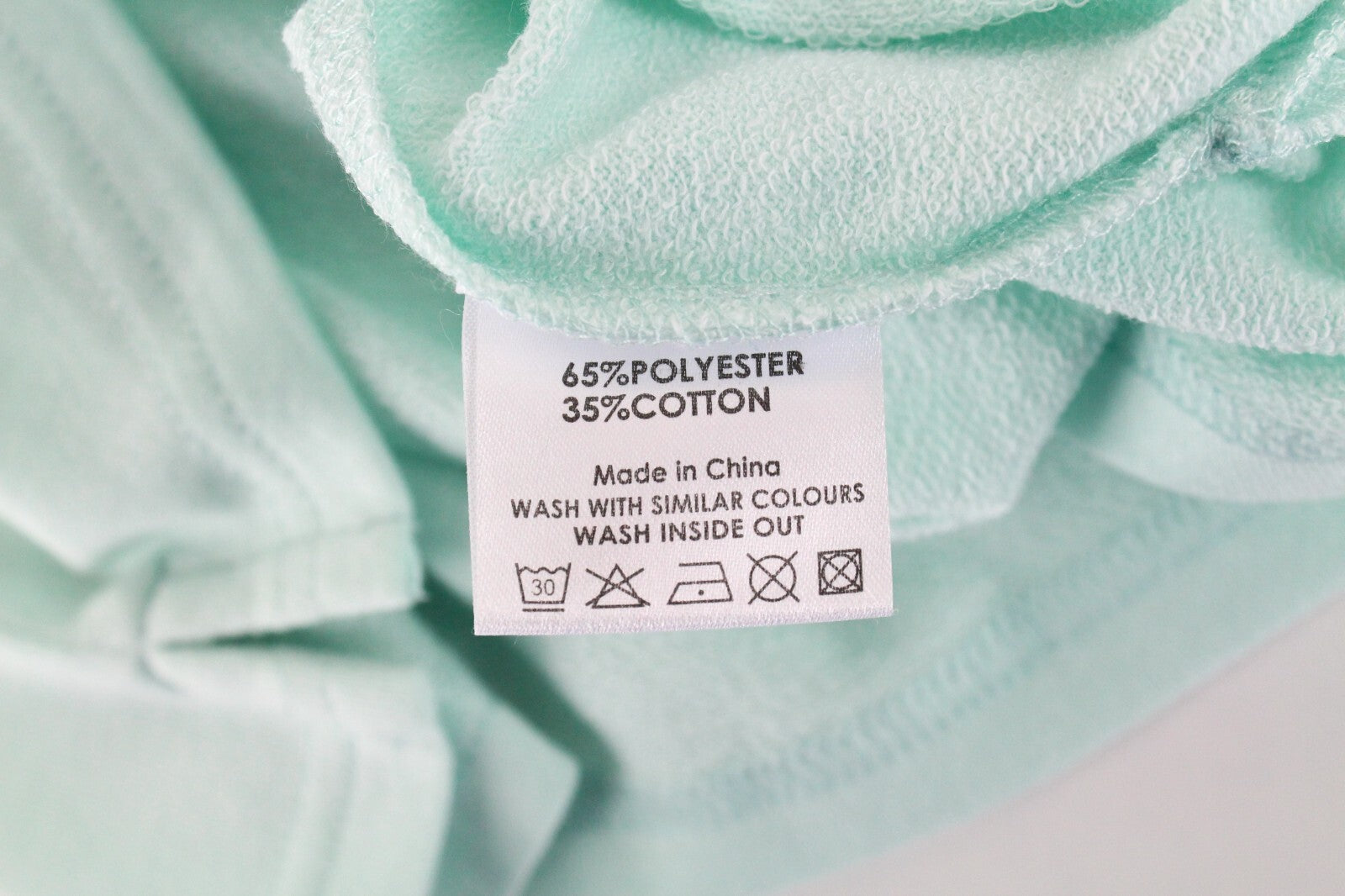 DNN  Womens Fleece XS Light Mint Green Graphic Jersey Marina Sweatshirt