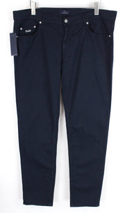 Harmont & Blaine Mens Pants IT56 Navy Cotton  Stretch Classic Zip-Fly