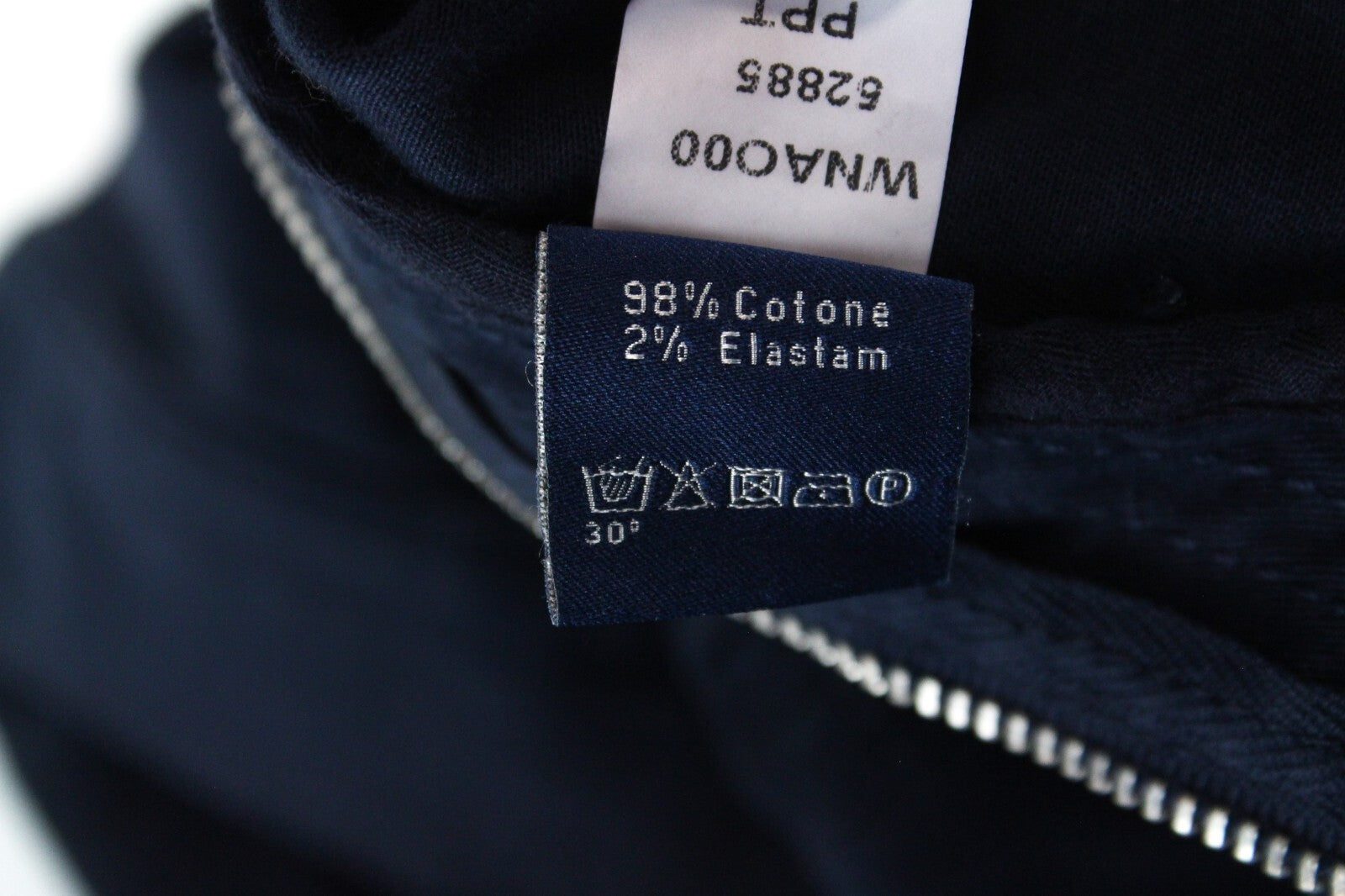 Harmont & Blaine Mens Pants IT56 Navy Cotton  Stretch Classic Zip-Fly