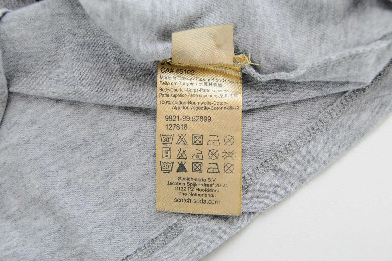 MAISON SCOTCH Tank Top Womens's M Grey Cotton Sleeveless Round Neck  Shirt