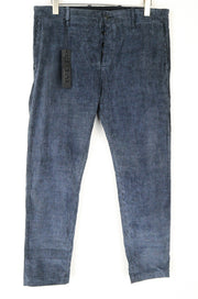 REPLAY Trousers Mens W34/L30 Blue Cotton Stretch Corduroy Regular