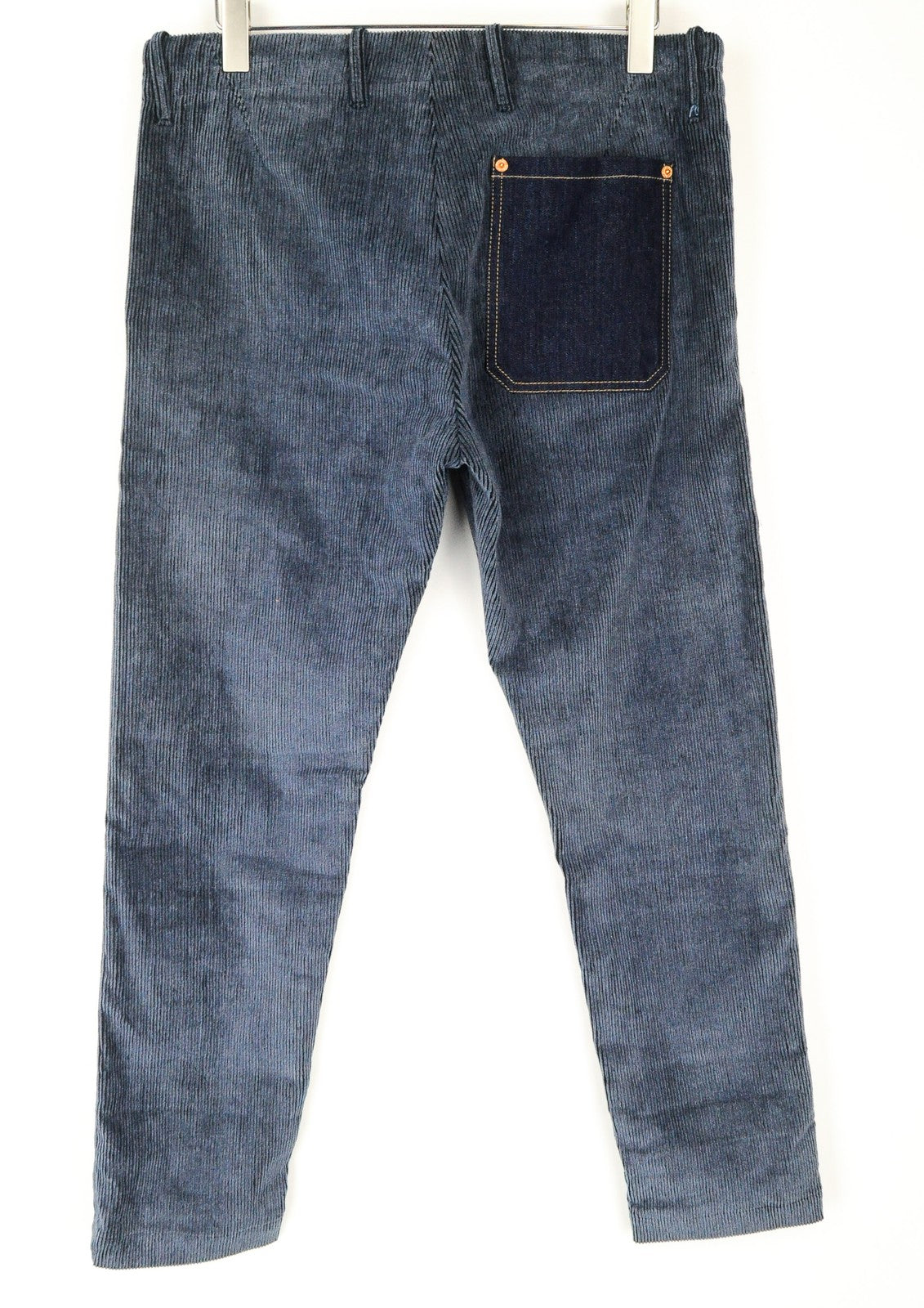 REPLAY Trousers Mens W34/L30 Blue Cotton Stretch Corduroy Regular