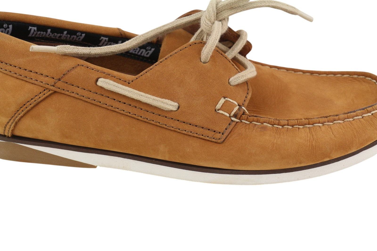 TIMBERLAND A4161 Men Shoes EU41.5 Brown Leather Boat Slip On True Cloud Comfort