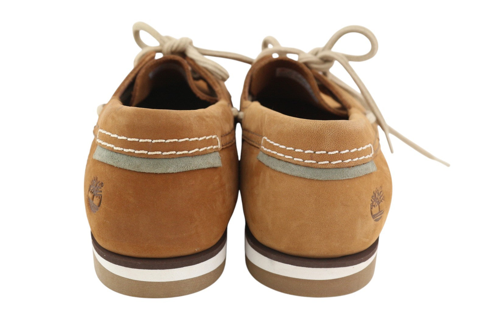 TIMBERLAND A4161 Men Shoes EU41.5 Brown Leather Boat Slip On True Cloud Comfort