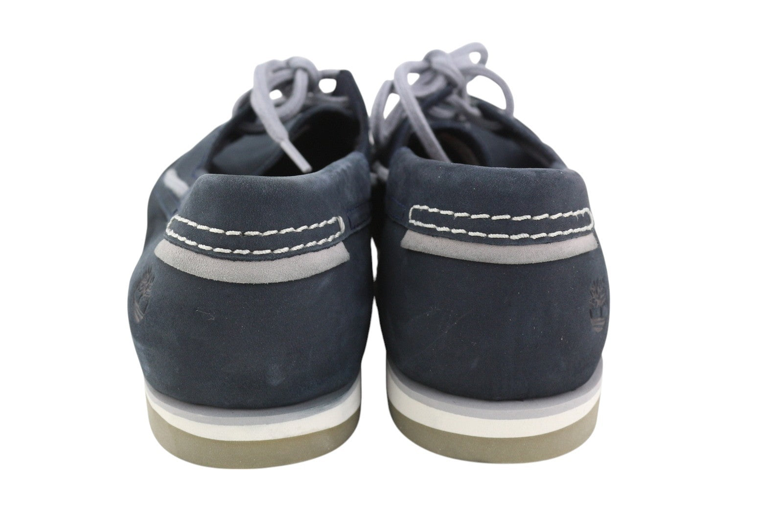 TIMBERLAND A416H Men Shoes EU40/41 Dark Blue Leather Boat Slip On True Cloud