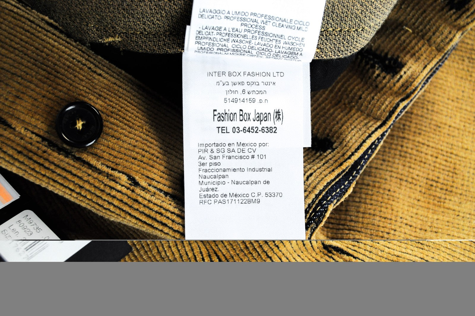 REPLAY Corduroy Mens Trousers W30 L30 Brown Stretch Cotton  Regular