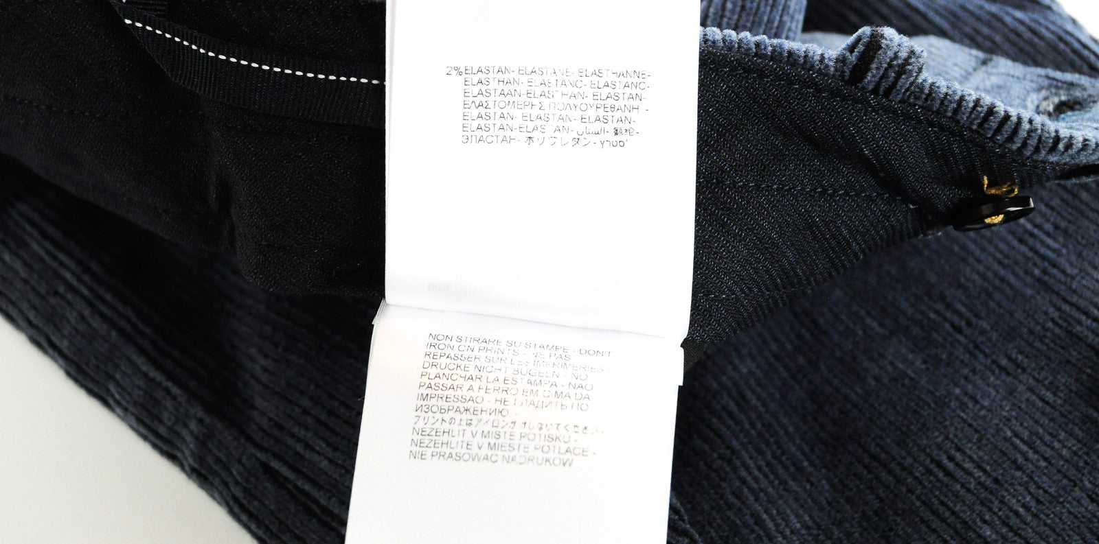 REPLAY W30 L30 Blue Corduroy Trousers Mens Cotton  Regular Stretch