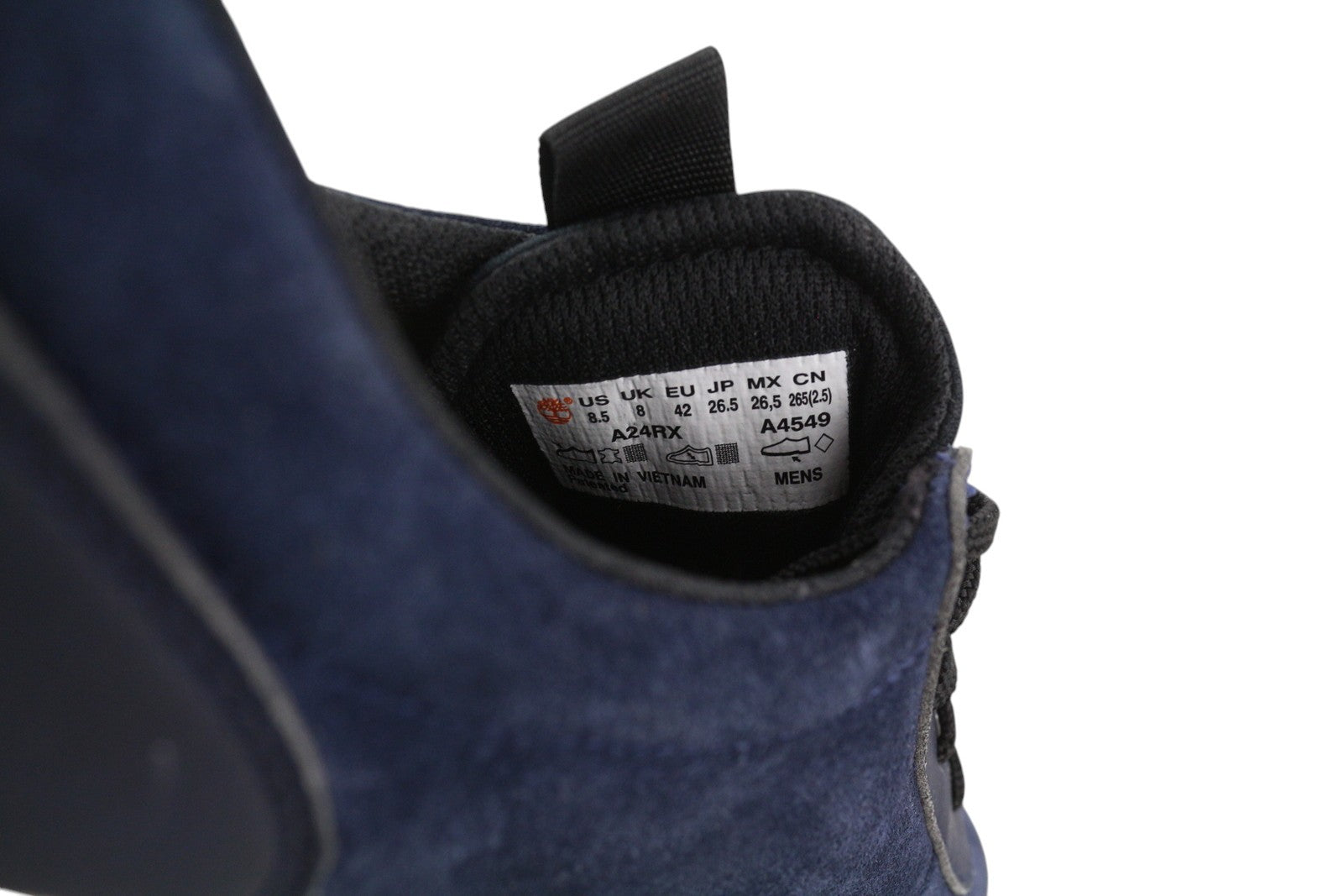 TIMBERLAND A24RX Men Sneakers EU41/42 Dark Blue Leather Almond Toe Low Trainers