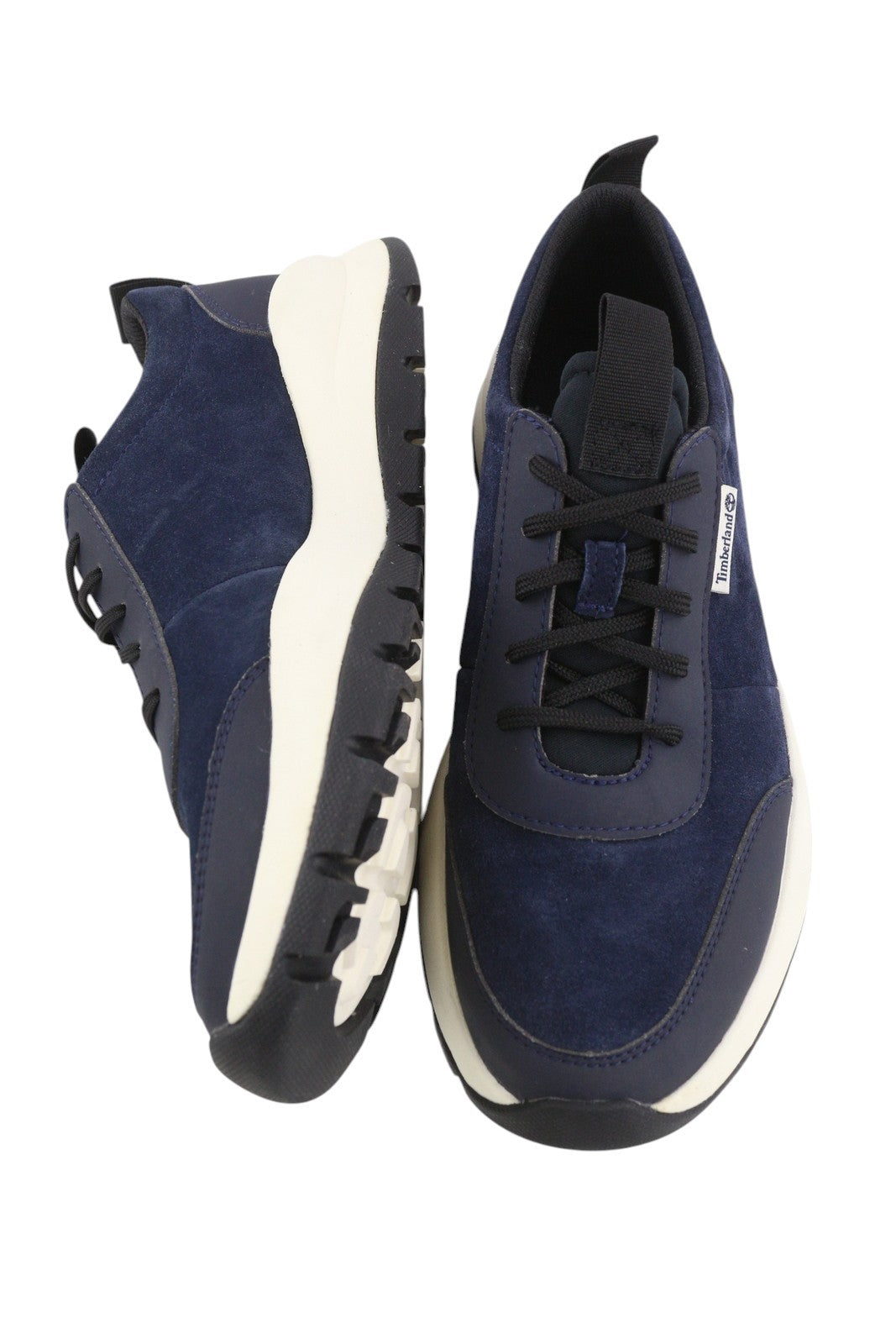 TIMBERLAND A24RX Men Sneakers EU41/42 Dark Blue Leather Almond Toe Low Trainers