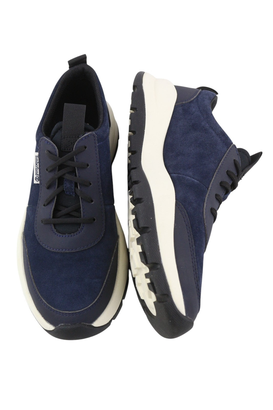 TIMBERLAND A24RX Men Sneakers EU41/42 Dark Blue Leather Almond Toe Low Trainers