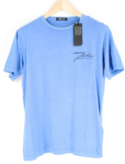 REPLAY Mens T-Shirt M Short Sleeve Blue   Cotton Round Neck Tee
