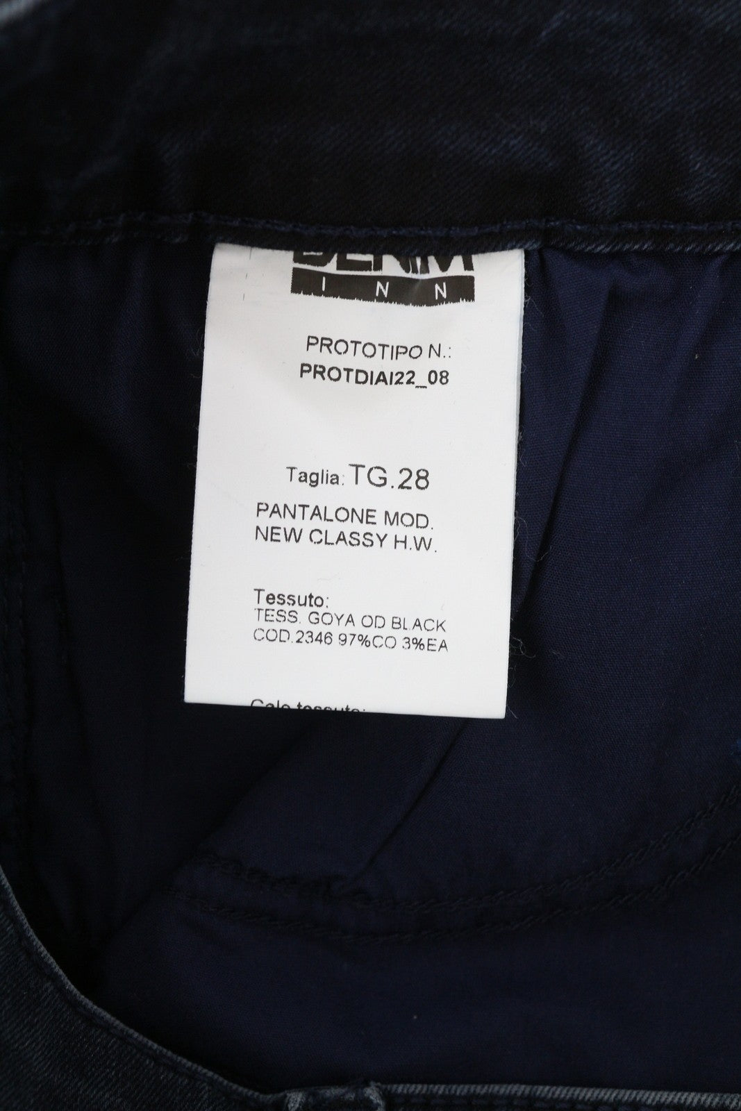 LIU JO New Classy Women Jeans W28 Slim Washed Denim Blue Painted Ankle Length