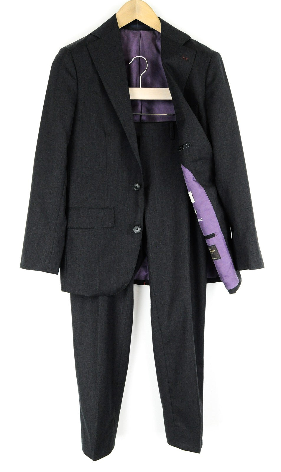 SUITSUPPLY Lazio Suit Mens UK34 Grey 2 Pc Classic Super 150's  Wool