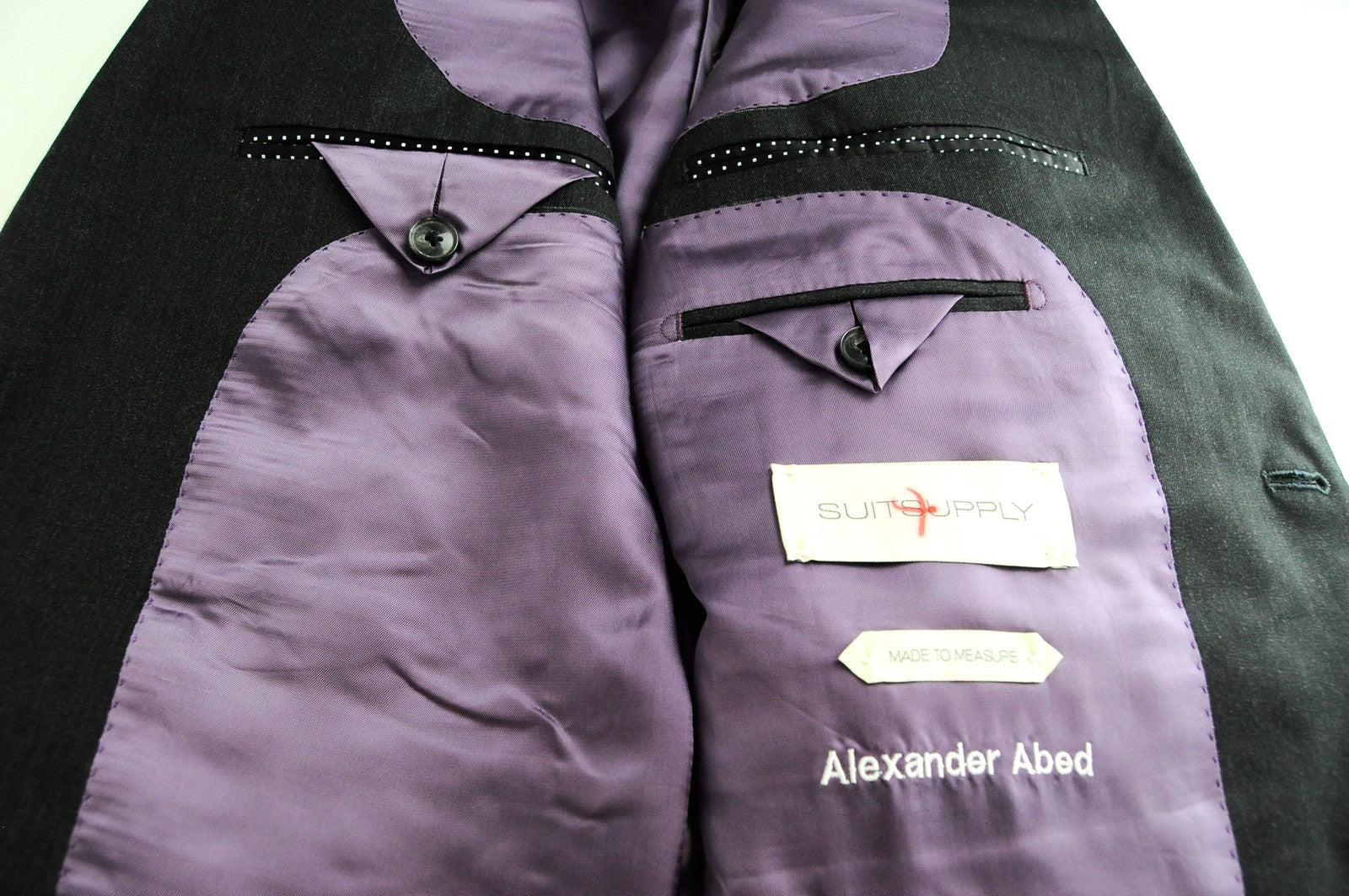 SUITSUPPLY Lazio Suit Mens UK34 Grey 2 Pc Classic Super 150's  Wool