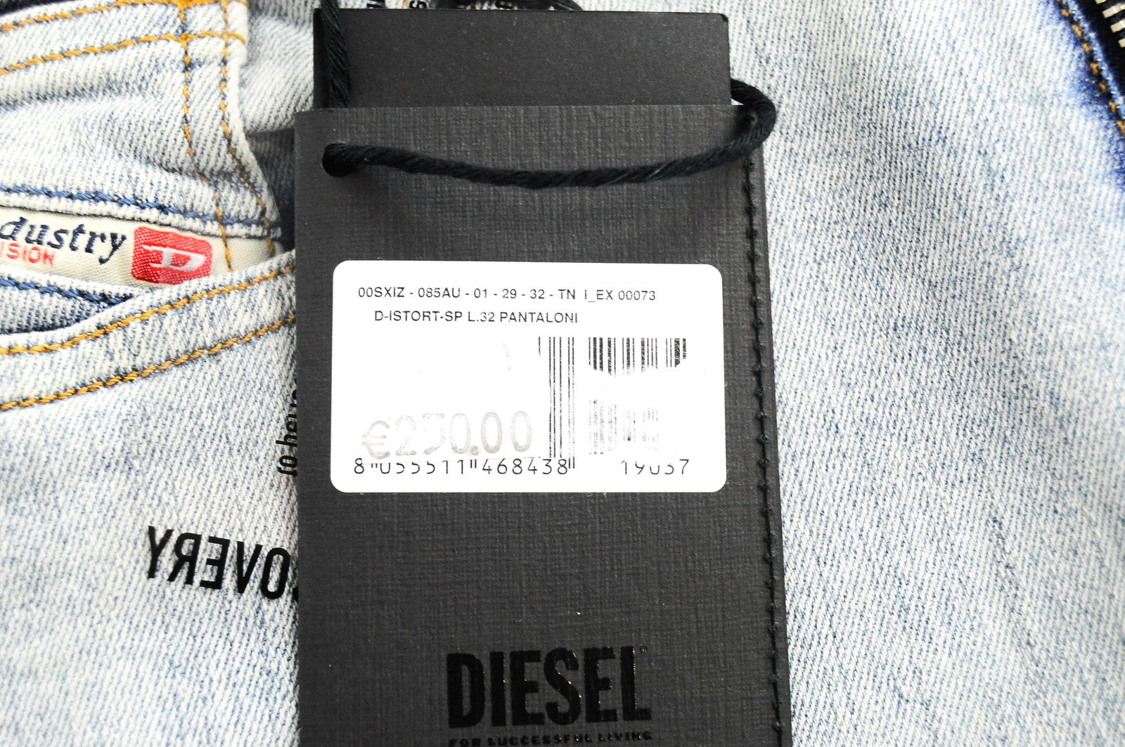 DIESEL D-Istort-SP 085AU Skinny Mens Jeans W29 L32 Blue Stretch Cotton