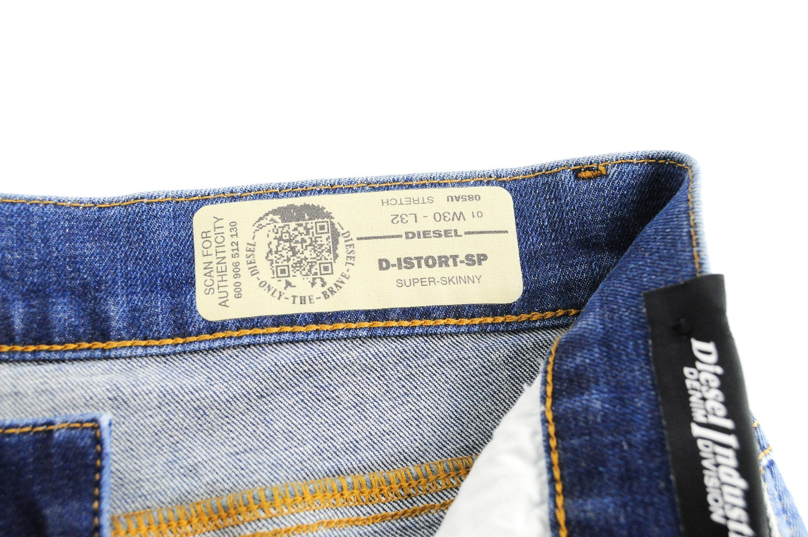 DIESEL D-Istort-SP 085AU W30 L32 Mens Jeans Super Skinny Blue Stretch Cotton