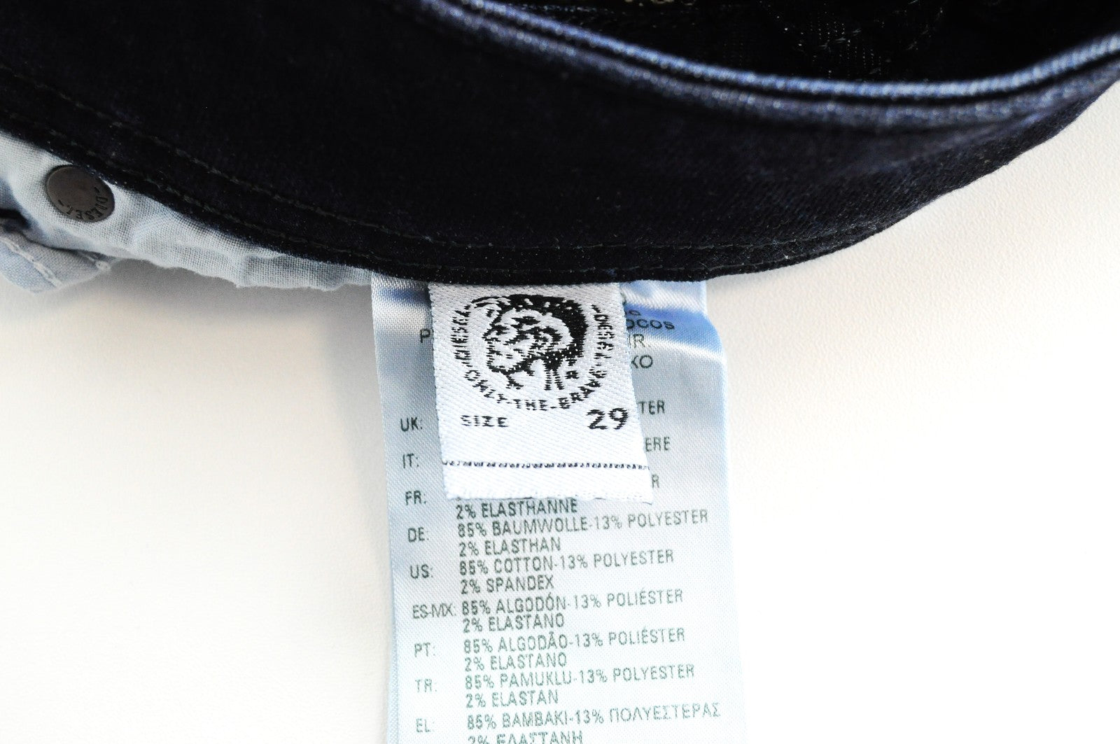 DIESEL Sleenker-X 083AG Skinny Slim Mens Jeans W29 L32 Dark Blue Stretch