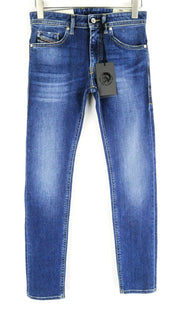 DIESEL Thommer 0870F W27 L32 Mens Jeans Slim Skinny Blue 5-Pocket Stretch