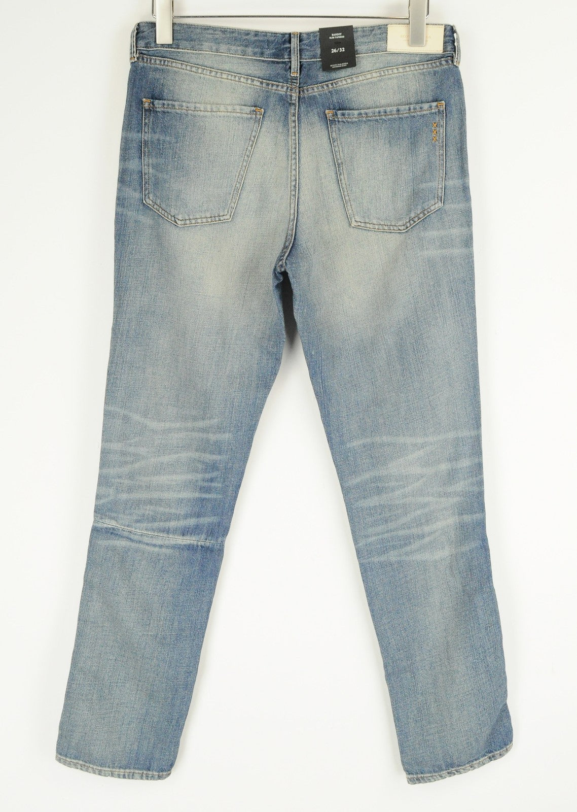 SCOTCH & SODA Bandit Taper Womens's Jeans W26 L32 Blue Washed Cotton Linen Slim