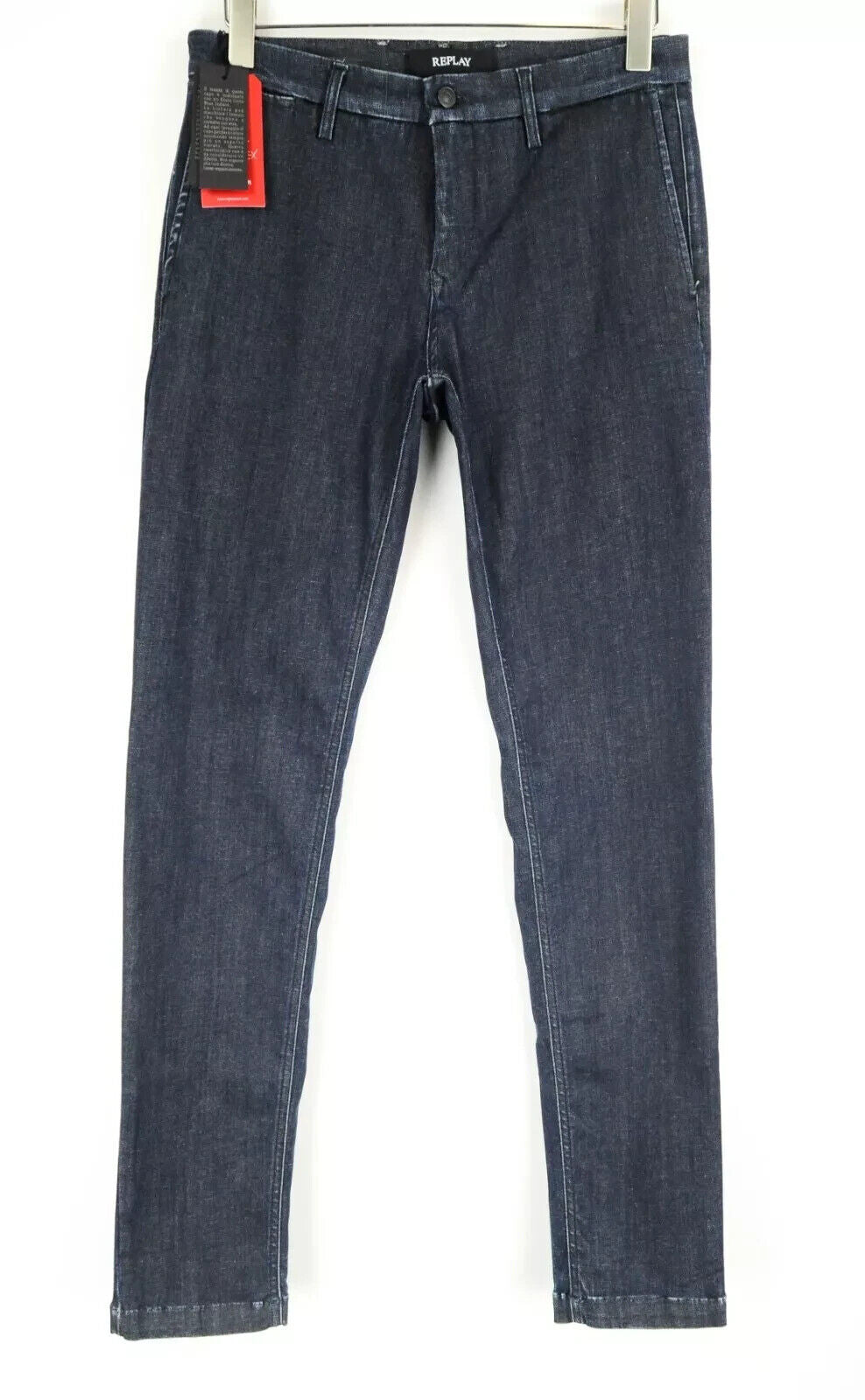 REPLAY Benni Chino Jeans Mens W30 L34 Slim  Stretch Blue Cotton Edition