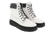 TIMBERLAND A2JQH Women Boots EU37/38 White Leather Laced GreenStride ReBOTL