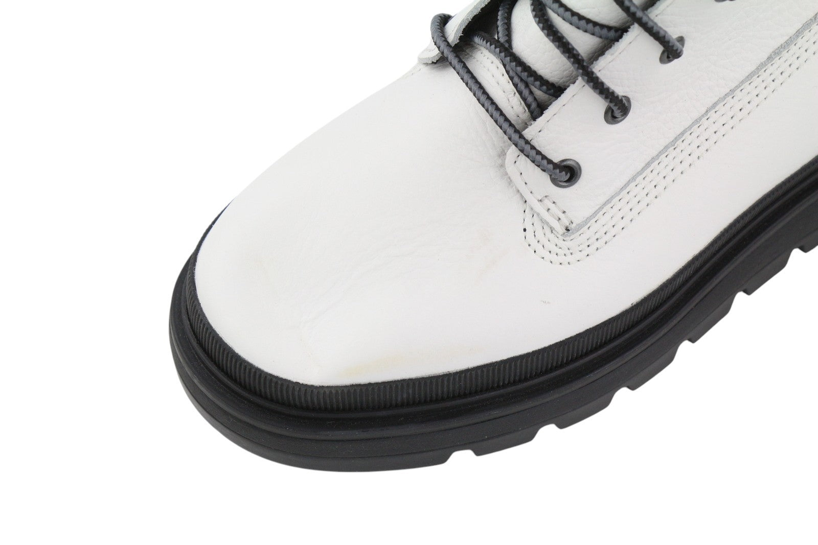 TIMBERLAND A2JQH Women Boots EU37/38 White Leather Laced GreenStride ReBOTL