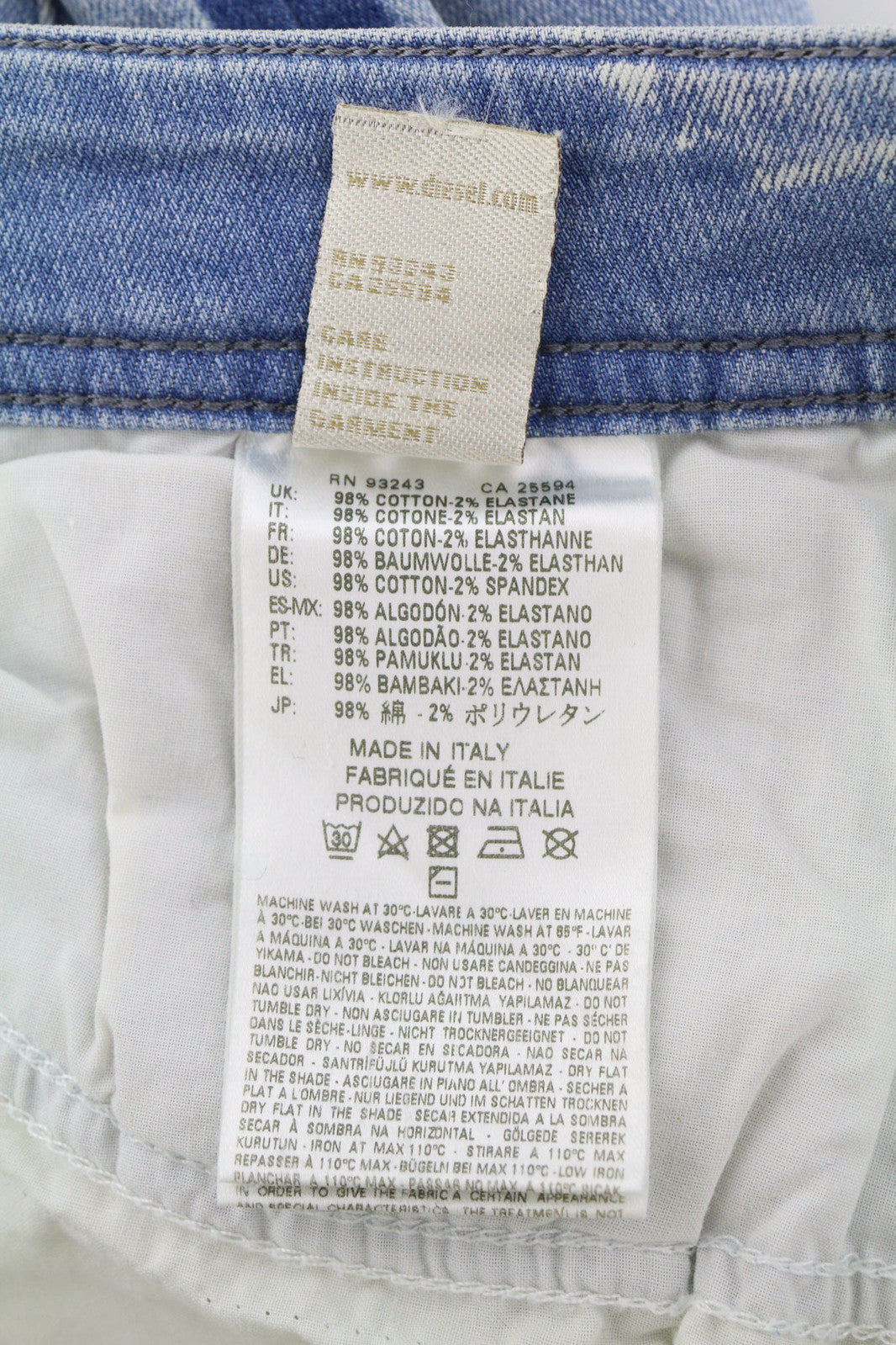 DIESEL Reen 0852X Women Jeans W27/L32 Regular Boyfriend Regular Waist RRP€179