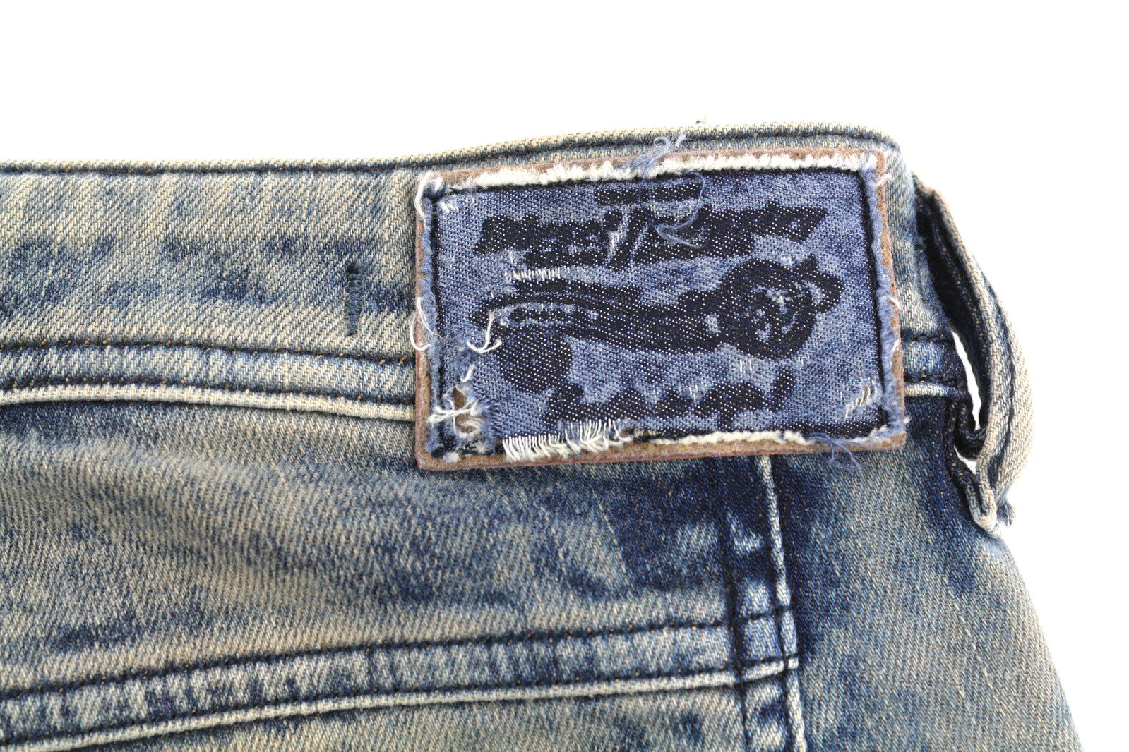 DIESEL Reen 0855T Women Jeans W26/L30 Straight Regular Limited edition Patches