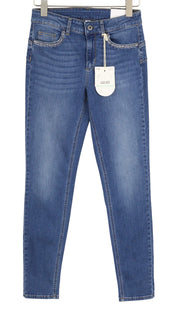 LIU JO Divine Women Jeans W28/L30 Bottom Up Skinny Fit High Waist Blue Washed
