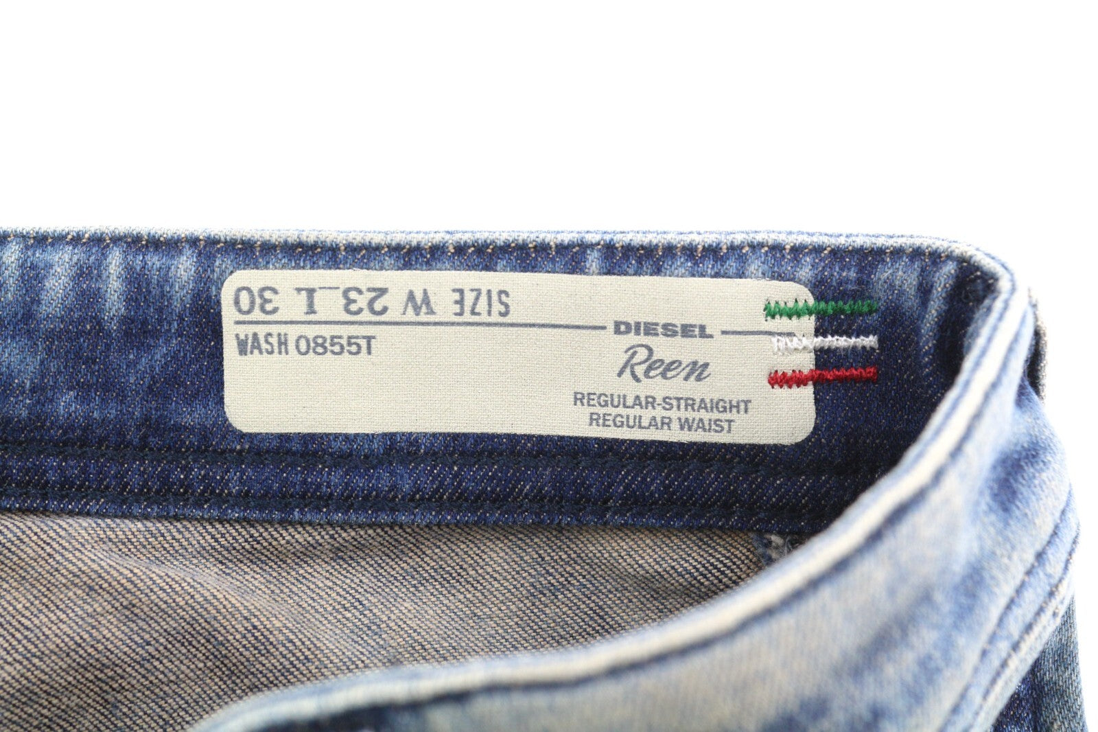 DIESEL Reen 0855T Women Jeans W23/L30 Limited edition Straight Regular Patches