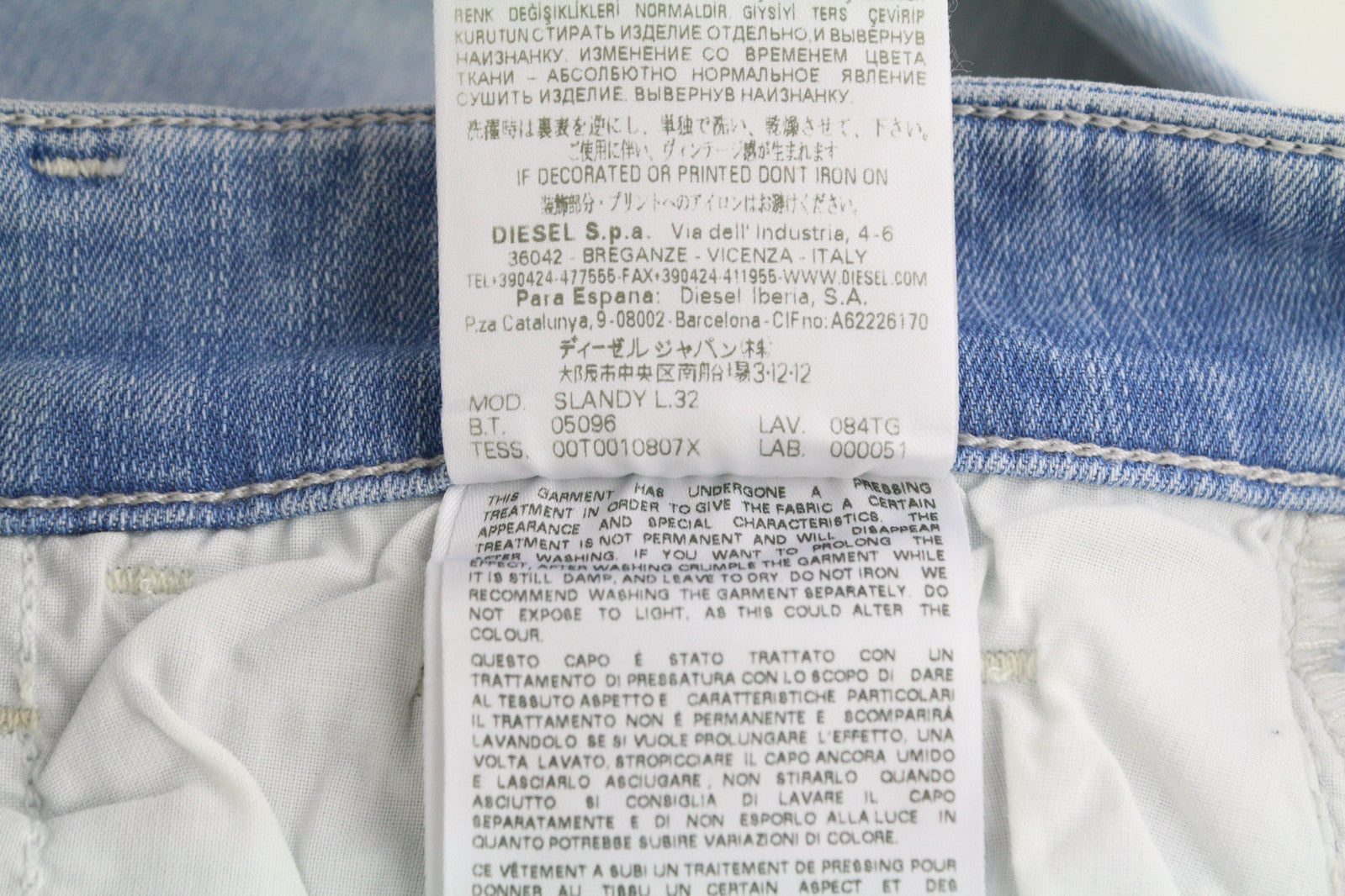 DIESEL Slandy 084TG Women Jeans W27/L32 Super Slim Skinny Regular Waist RRP€155