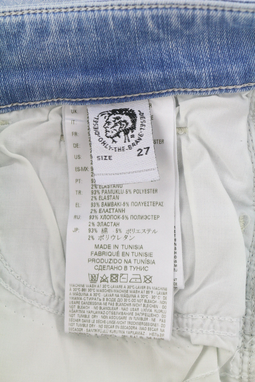 DIESEL Slandy 084TG Women Jeans W27/L32 Super Slim Skinny Regular Waist RRP€155