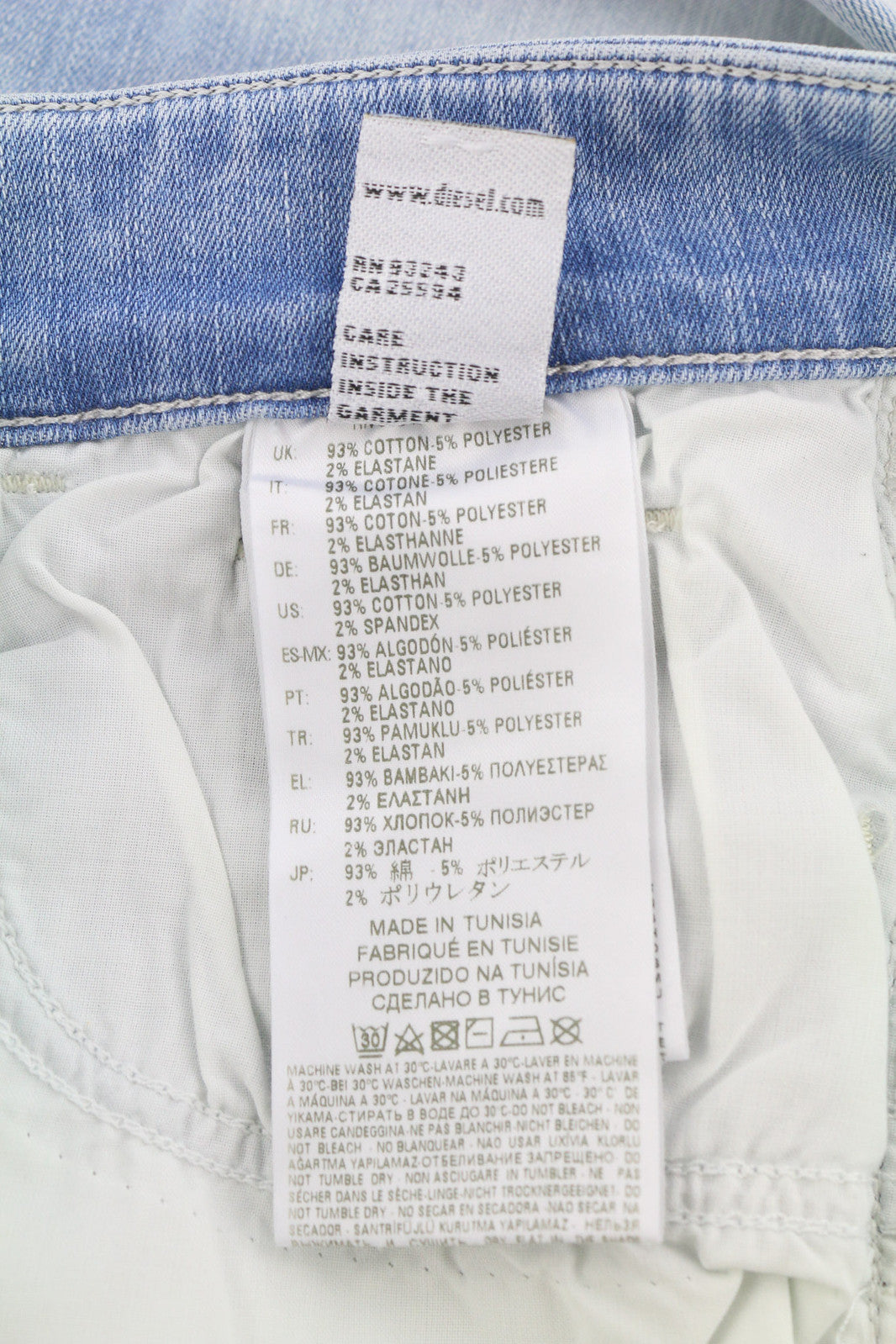 DIESEL Slandy 084TG Women Jeans W27/L32 Super Slim Skinny Regular Waist RRP€155