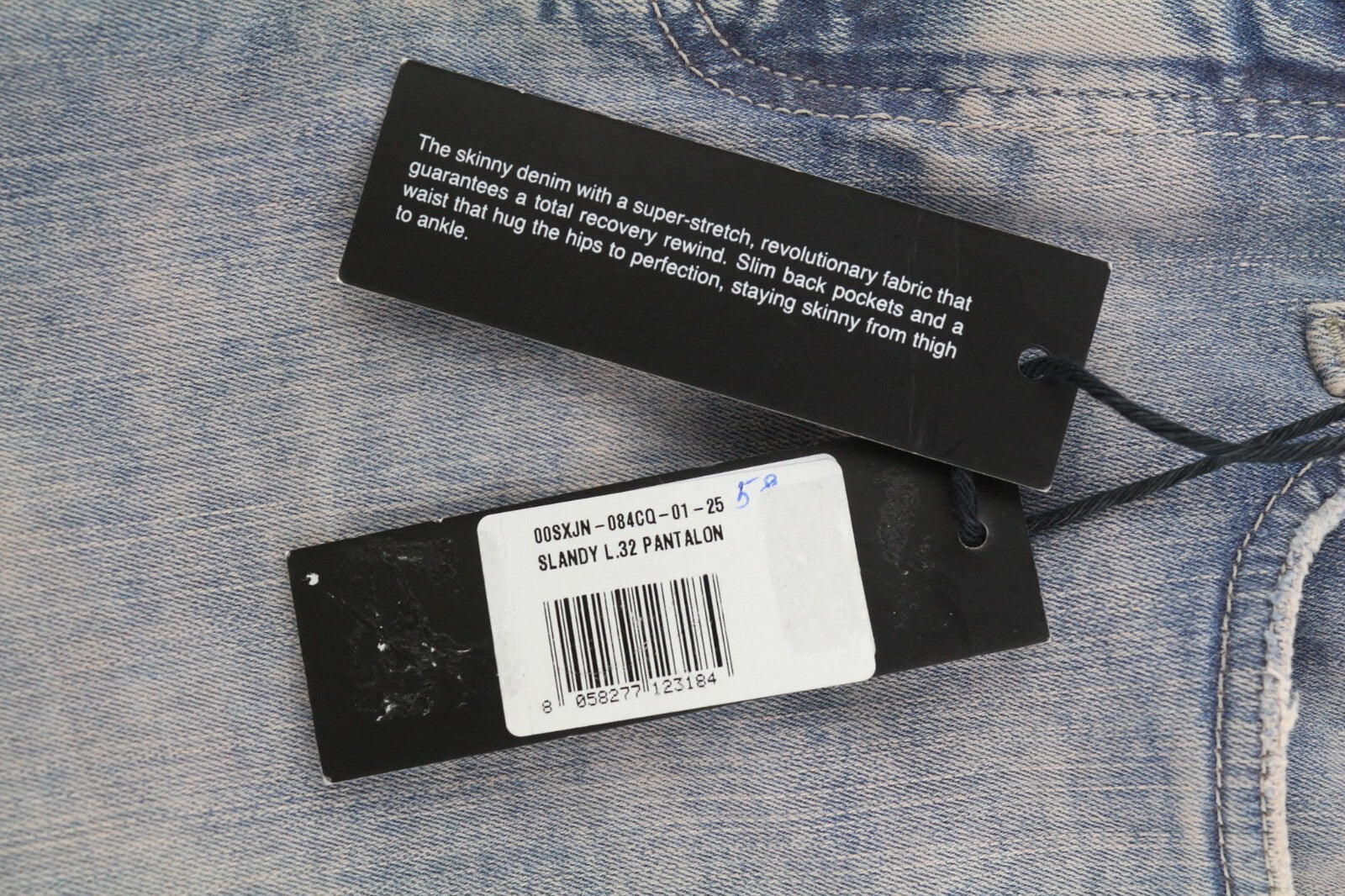 DIESEL Slandy 084CQ Women Jeans W25/L32 Super Slim Skinny Regular Waist RRP€155